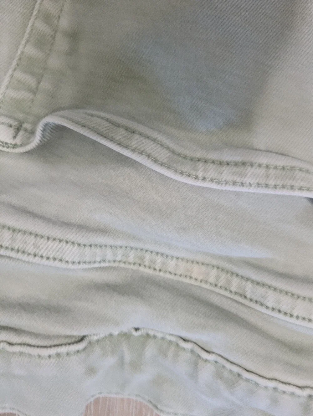 Everlane Organic Cotton Straightleg Seafoam Jeans 31 Tall Pastel Chic Streetwear